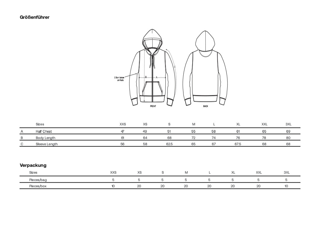 Sweatjacke "Kumpel-Schrift" | Unisex